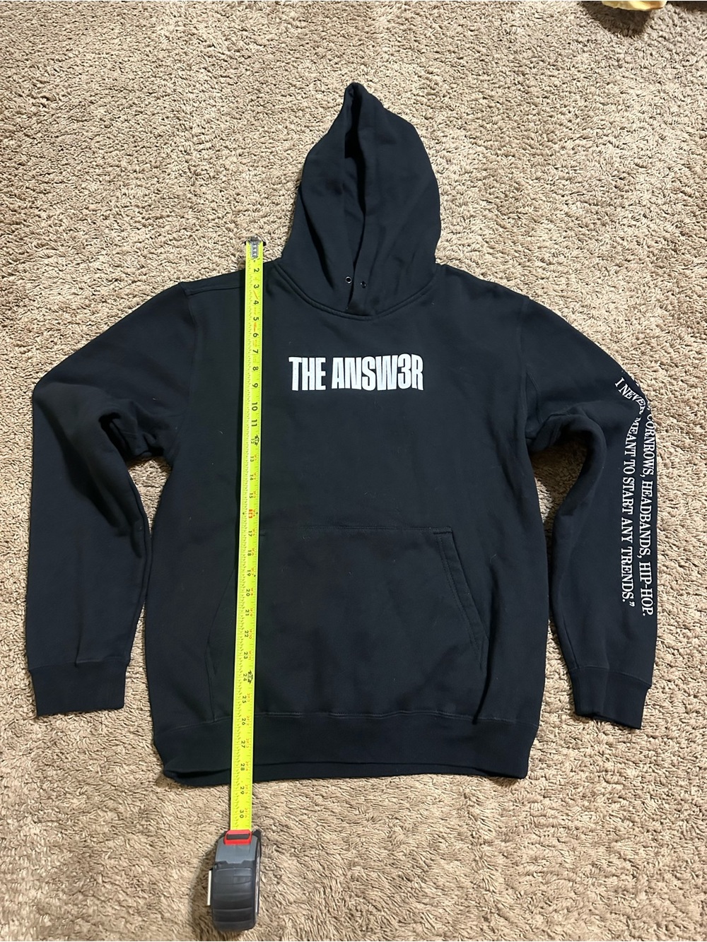Vintage NBA Allen Iverson “triple black” hoodie 00s size medium - Picture 9 of 10